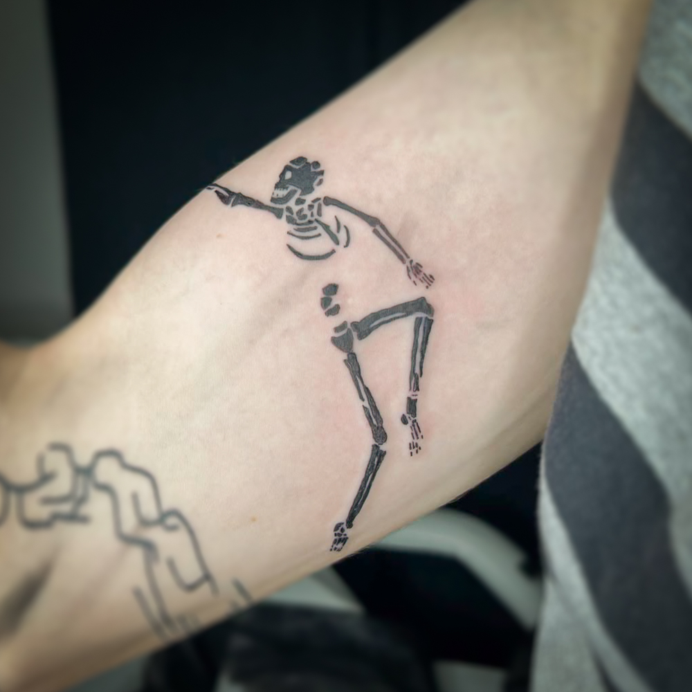 Hautbemaler - Tattoo Motiv - Fossil Skelett