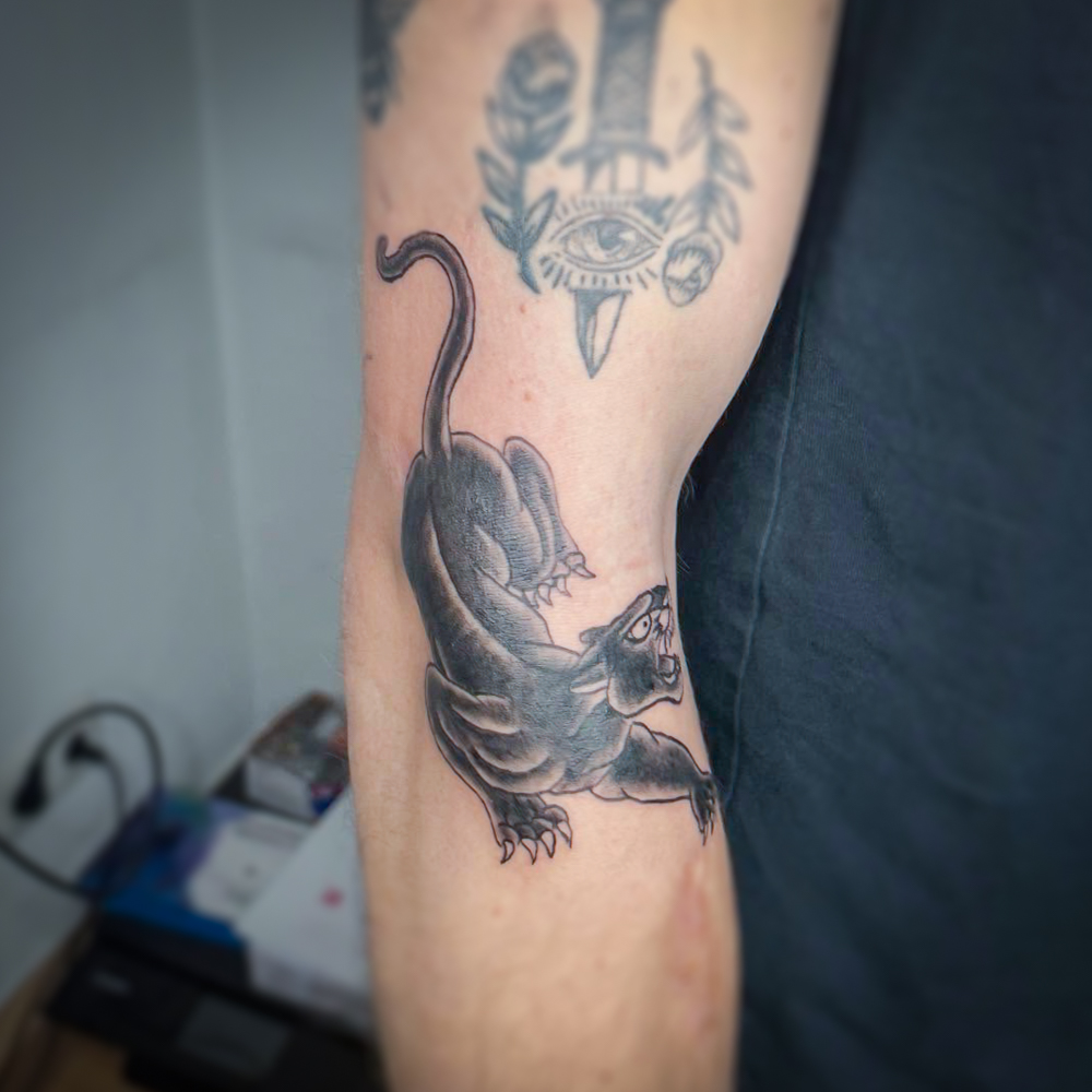 Hautbemaler - Tattoo Motiv - Black Panther