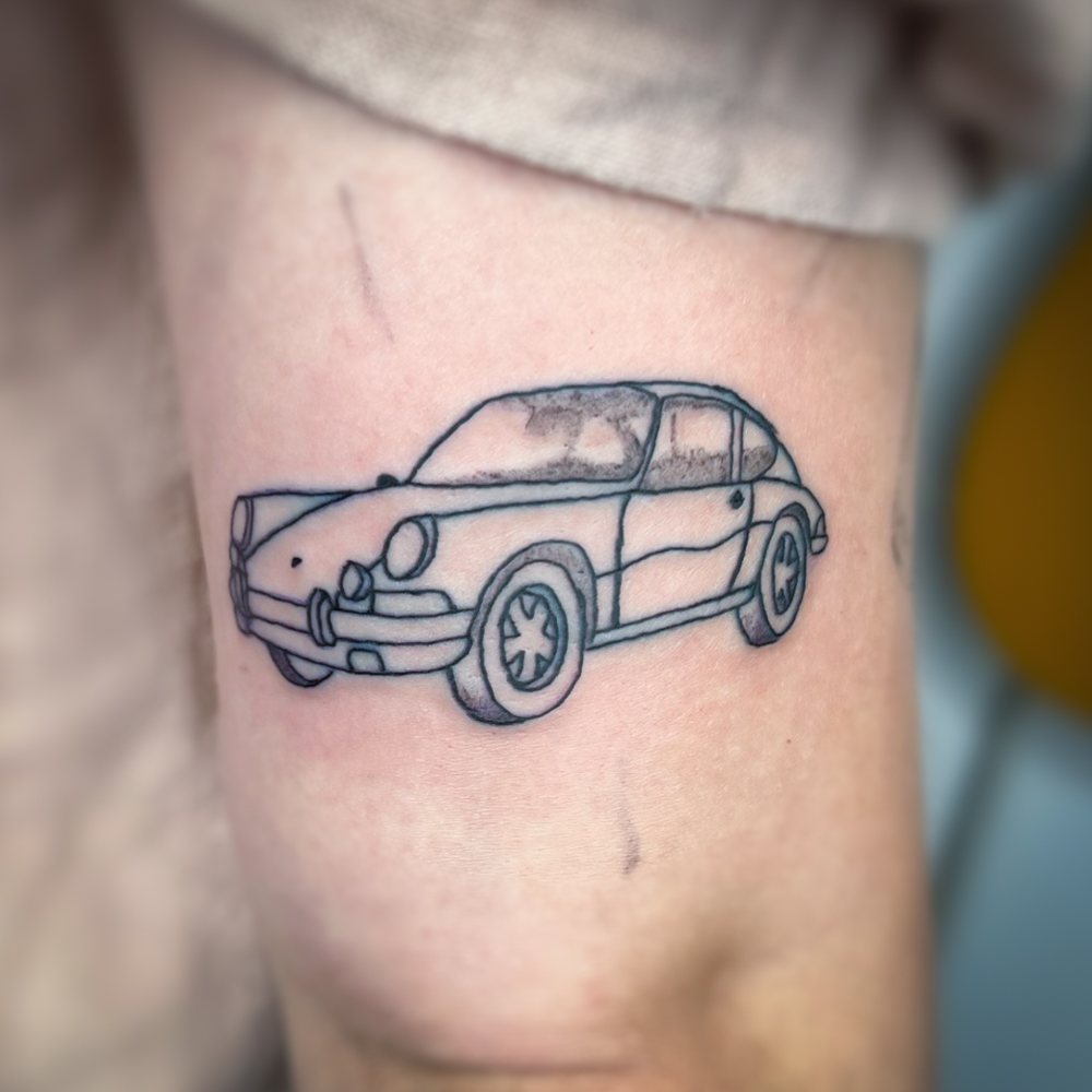 Hautbemaler - Tattoo Motiv - Porsche