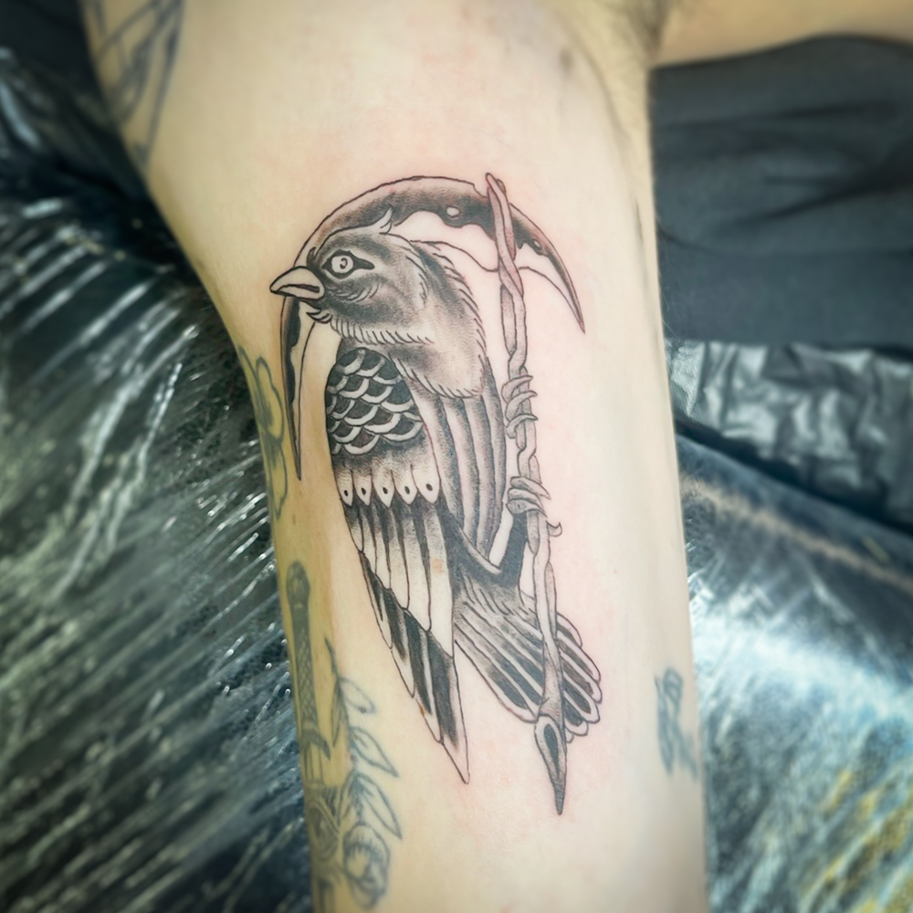 Hautbemaler - Tattoo Motiv - Fossil Skelett